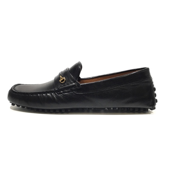 GUCCI HALF HORSEBIT DRIVING LOAFERS MOCCASIN -BLACK LEATHER -MEN US 10.5 -NEW - Picture 6 of 10
